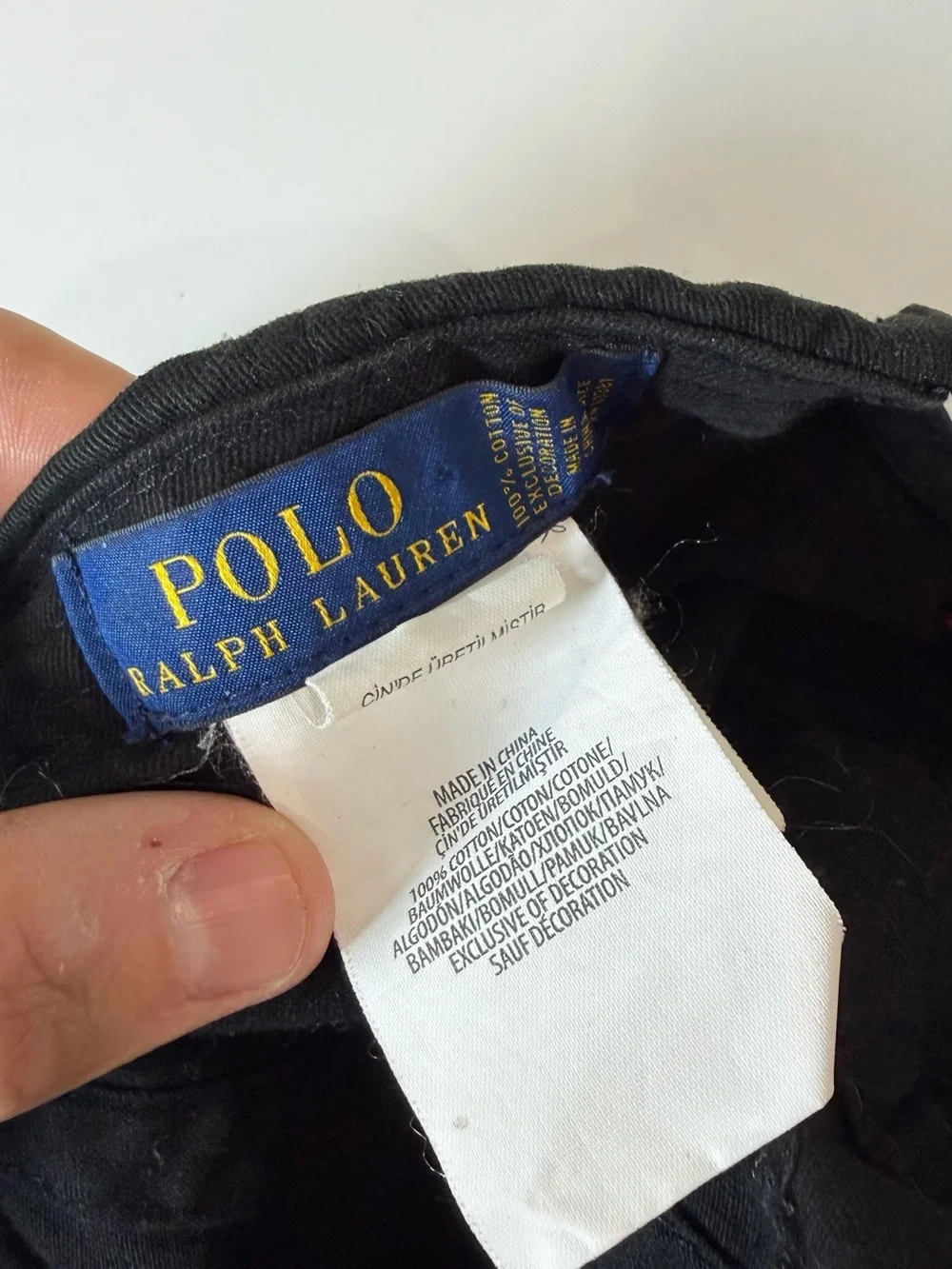 Polo Ralph Lauren Black Kids Cap with Red Pony Logo